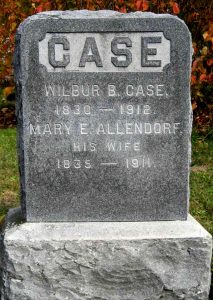Mary Allendorph Case Headstone 2020